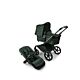 Bugaboo Noir Limited Edition Fox 5 - Midnight Green complete pushchair and carrycot