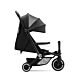 smarTrike Traveler Stroller Onyx Black in lay flat position