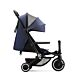 smarTrike Traveler Stroller Midnight Blue in lay flat / fully reclined position