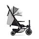 smarTrike Traveler Stroller Everest White in lay flat / fully reclined position