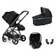 Babystyle Oyster Gravity+ 4 in 1 travel system with carrycot and car seat capsule - black olive