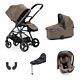Babystyle Oyster Gravity+ 5 in 1 Travel system with carrycot, capsule car seat and base - Mink