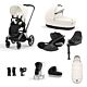 Cybex Priam Bundle Off White with Chrome Black frame with Sepia Black car seat