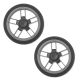Uppababy Cruz V2 spare rear wheels in Silver. V2 models 2020 onwards