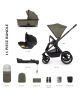 Moss - Venicci Tinum Edge Complete Travel System showing the included items