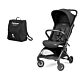 Peg Perego Volo IATA approved travel stroller with bag in True Black