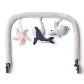 Ergobaby Evolve Bouncer Toy Bar - Light Grey Ocean Wonders