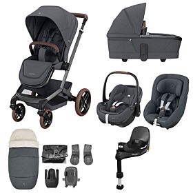 Maxi Cosi Fame 10 Piece bundle Twillic Graphite