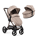 Houndstooth Almond - Egg 3 stroller and carrycot 