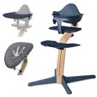 Nomi highchair in Navy with Mini and Tray