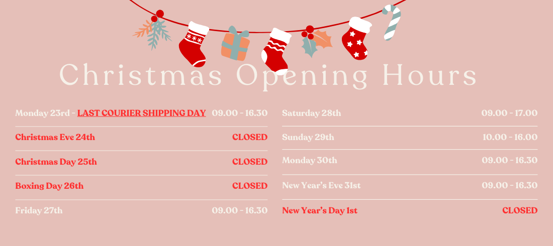 Groovystyle Christmas Opening Hours